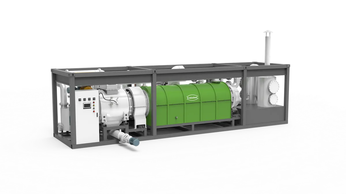 E-missionC pilot pyrolysis installation